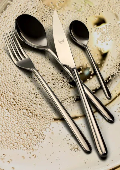 Mepra Linea Ice Serving Set In Champagne