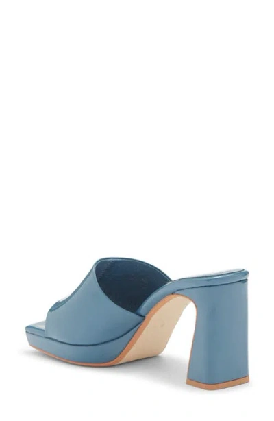 Jeffrey Campbell Dress Code Sandal In Dusty Blue Patent