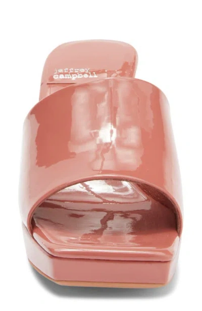Jeffrey Campbell Dress Code Sandal In Bright Blush Patent
