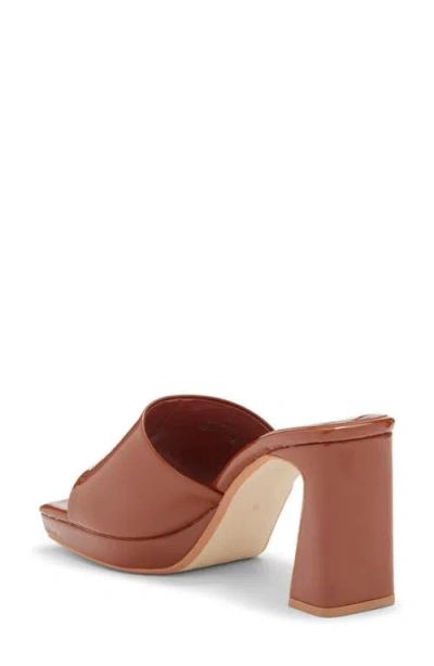 Jeffrey Campbell Dress Code Sandal In Caramel Patent