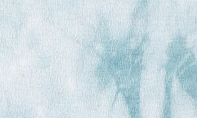 Paigelauren Tie Dye Organic Cotton & Modal Footie Pajamas In Blue