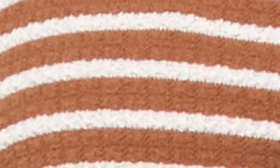 L*space Lspace Tulip Stripe Underwire Bikini Top In Brown Sugar