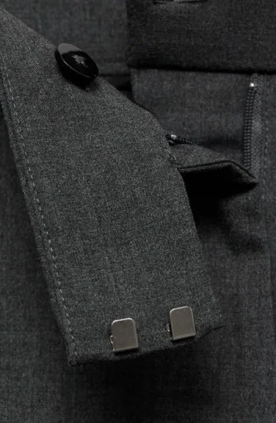 Mango Straight Leg Suit Pants In Grey