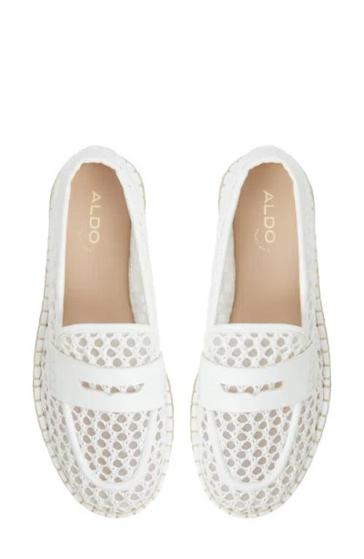 Aldo Summercrush Penny Loafer In White