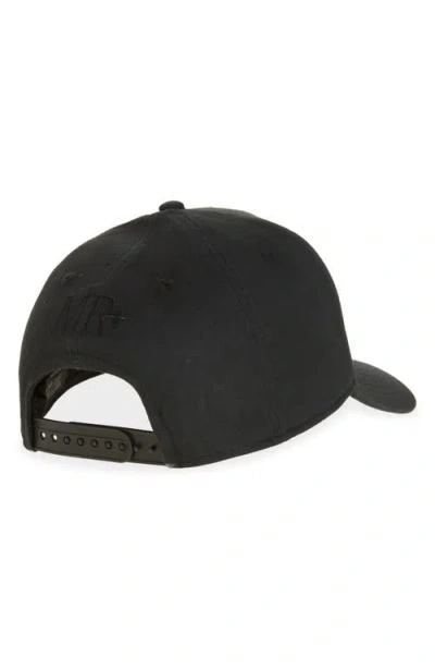 Midnight Rodeo Blackout Classic Logo Baseball Cap In Black