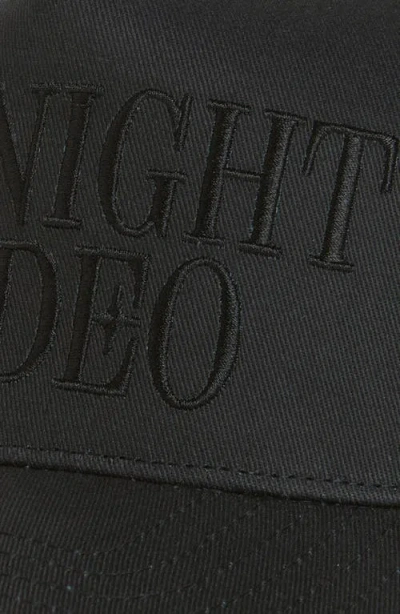 Midnight Rodeo Blackout Classic Logo Baseball Cap In Black