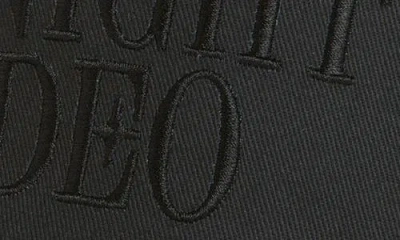 Midnight Rodeo Blackout Classic Logo Baseball Cap In Black