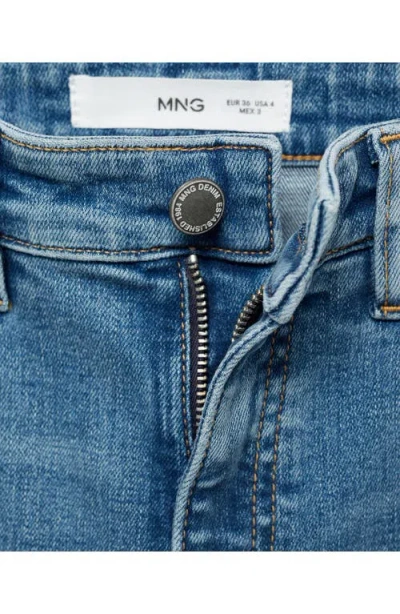 Mango Newisa Mid Rise Skinny Jeans In Medium Blue