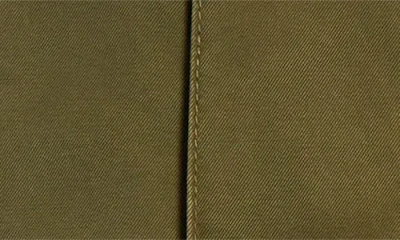 Alexander Mcqueen Mcqueen Pleated Twill Miniskirt In Khaki