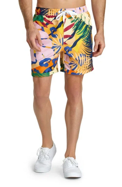 Opposuits Tropic Thrill Camp Shirt & Drawstring Shorts Set In Yellow Multi