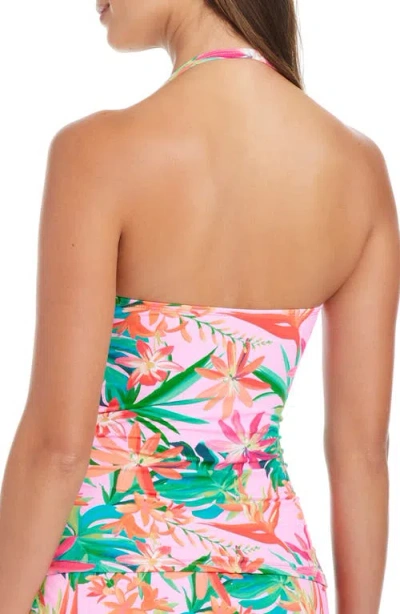 Bleu Rod Beattie Rod Beattie Knot Front Convertible Tankini Top In Light Blush