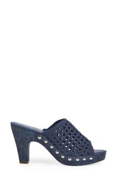 Nina Ursula Slide Sandal In Indigo