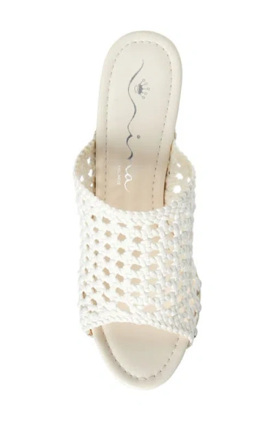 Nina Ursula Slide Sandal In Sailcloth