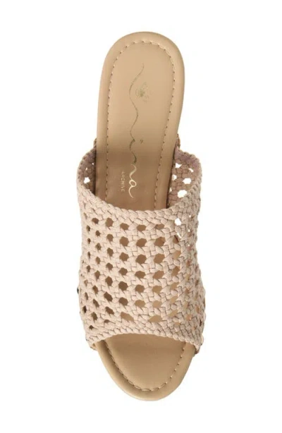 Nina Ursula Slide Sandal In Natural