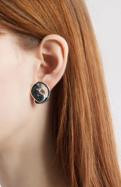 Jenny Bird Rio Button Stud Earrings In Metallic