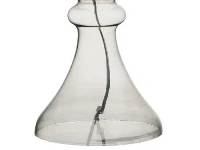 Jonathan Y Madeline 35" Curved Glass Led Table Lamp In Smoke Gray