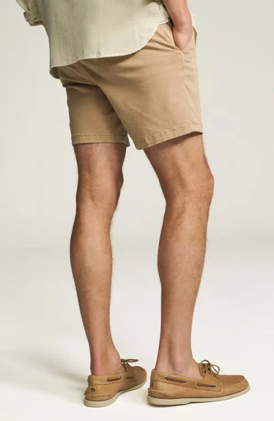 34 Heritage Hampton Slim Fit Twill Chino Shorts In Pebble Twill