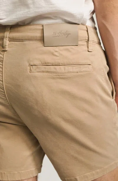 34 Heritage Hampton Slim Fit Twill Chino Shorts In Pebble Twill