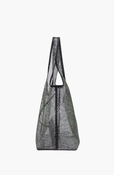3.1 Phillip Lim Crystal Embellished Mesh Market Tote Bag In Black