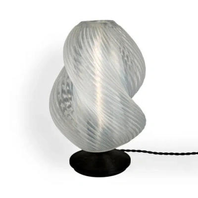 Jonathan Y Gema 13.5" Mid-century Coastal Plant-based Pla 3d Printed Dimmable Led Table Lamp In Light Smoke/black