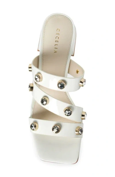 Cecelia New York Lindon Slide Sandal In White