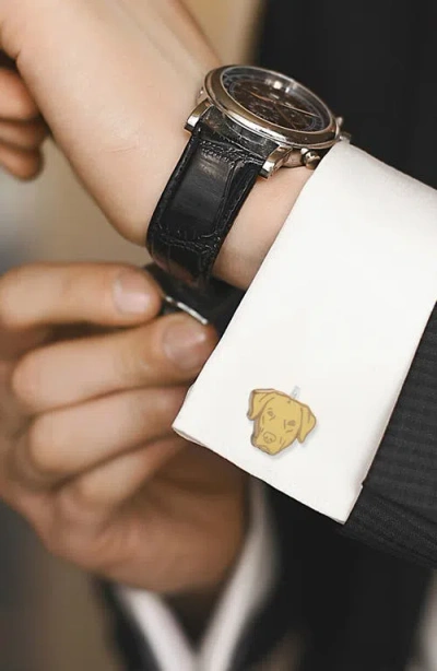 Cufflinks, Inc . Yellow Labrador Cuff Links In Gold