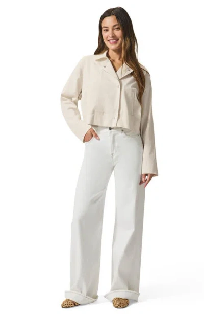 Splendid Destiny Crop Jacket In Moonstone