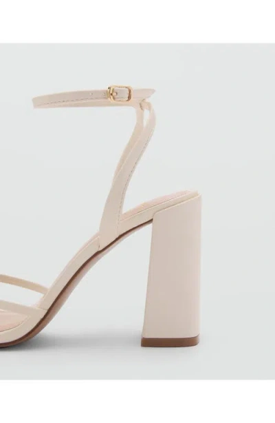 Mango Ankle Strap Sandal In Light Beige