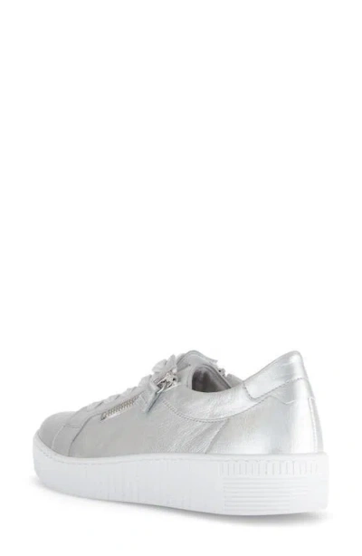 Gabor 63.334 Platform Sneaker In Silver