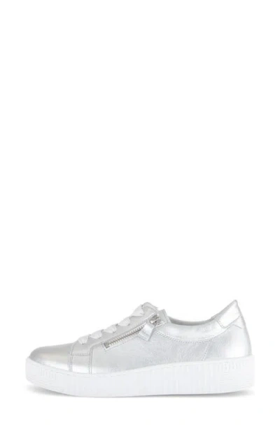 Gabor 63.334 Platform Sneaker In Silver