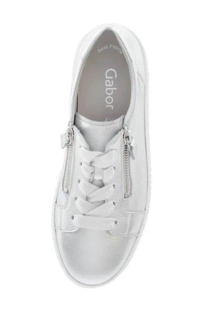 Gabor 63.334 Platform Sneaker In Silver
