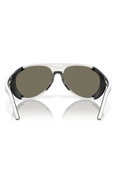 Costa Del Mar 59mm Polarized Pilot Sunglasses In Hull White/blue Mirror