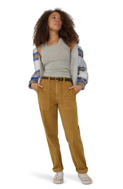 Lee Slouchy Utility Cotton Blend Pants In Glazed Ginger