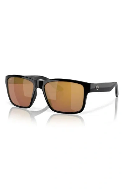Costa Del Mar Broadbill Ii 58mm Polarized Rectangular Sunglasses In Brown