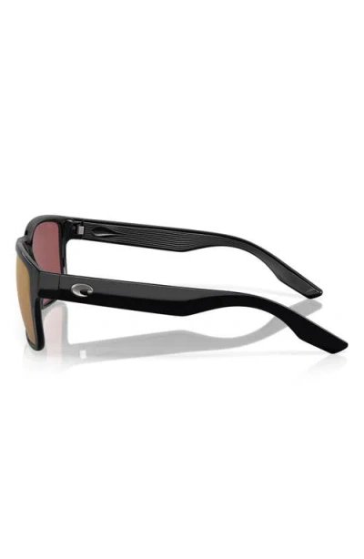 Costa Del Mar Broadbill Ii 58mm Polarized Rectangular Sunglasses In Brown