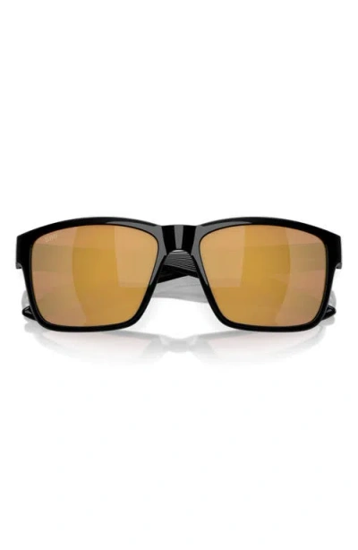 Costa Del Mar Broadbill Ii 58mm Polarized Rectangular Sunglasses In Brown