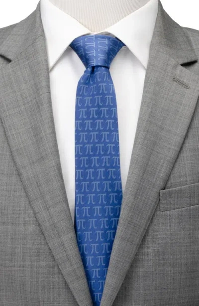 Cufflinks, Inc . Pi Mathematics Symbol Hidden Message Silk Blend Tie In Blue