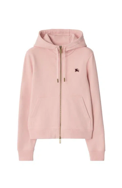 Burberry Knight Stamp Cotton Zip Hoodie In Bouquet