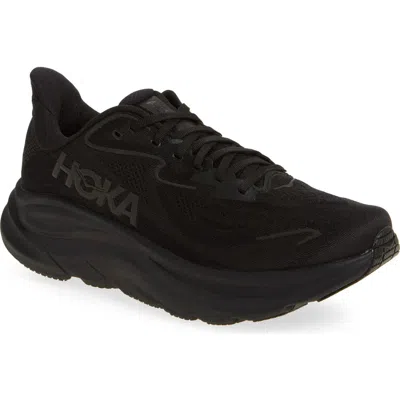 Hoka Clifton 9 Running Shoe In Black