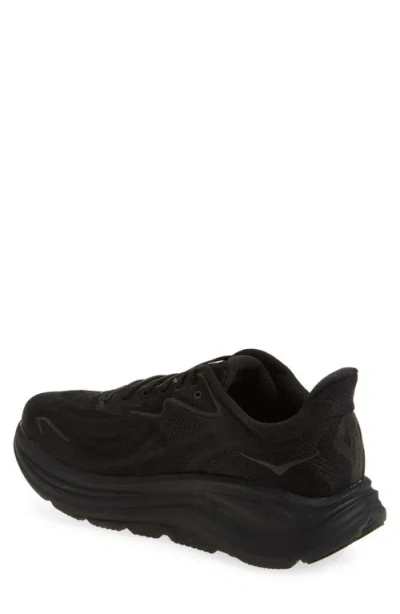 Hoka Clifton 9 Running Shoe In Black