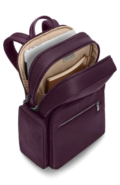 Briggs & Riley Rhapsody Medium Backpack In Plum