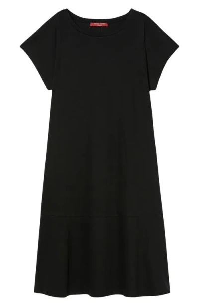 Shop Marina Rinaldi Ara Interlock Jersey Midi Dress In Black