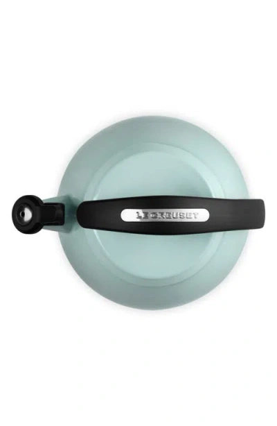 Le Creuset 2.2-quart Enameled Stainless Steel Whistling Cloche Kettle In Sea Salt