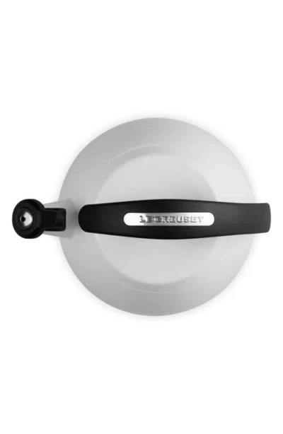 Le Creuset 2.2-quart Enameled Stainless Steel Whistling Cloche Kettle In White