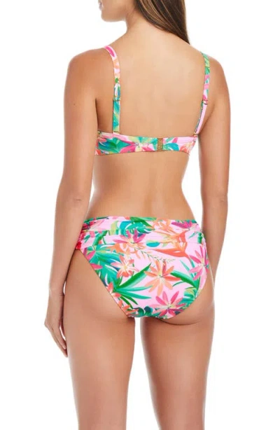 Bleu Rod Beattie Rod Beattie Tie Front D-cup Underwire Bikini Top In Light Blush