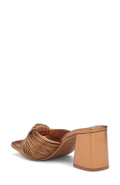 Jeffrey Campbell Melonger Block Heel Sandal In Bronze Combo