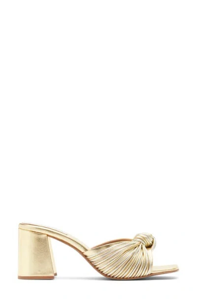 Jeffrey Campbell Melonger Block Heel Sandal In Gold Combo