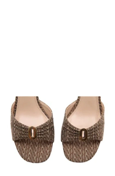 Mango Slide Sandal In Brown