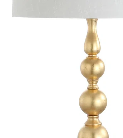 Jonathan Y Adriana 62.5" Contemporary Transitional Metal Led Floor Lamp, Gold Painting In Gold Painting