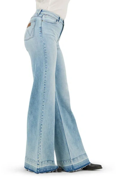 Wrangler Release Hem Wide Leg Jeans In Oasis